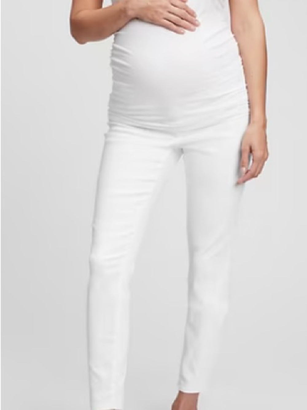 Gap Maternity White Stretch Jeans size 34/18